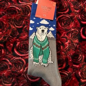 Men’s Mossimo Supply Co. Crew Socks 6-12 Polar Bear Christmas